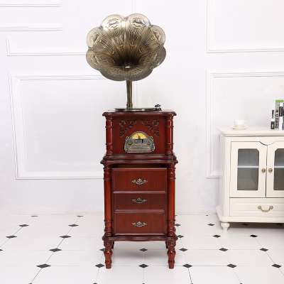 Classic gramophone, Radio, CD player, nostalgic phonograph Recording MP3/USB Reader