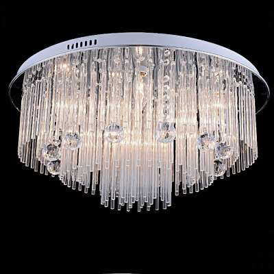 220V 110V Luxury atmosphere Home Decorative Suspended Hang Pendant Crystal ceiling light for restaurant