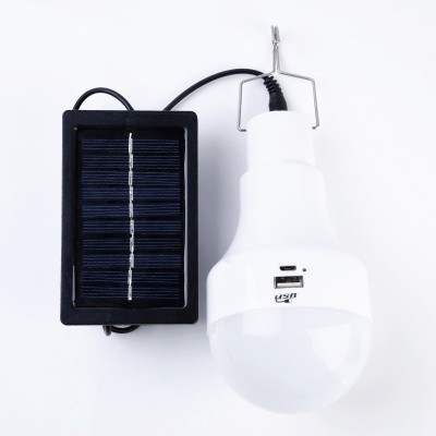 USB charging and solar power charging methods portable solar lighting kit for camping